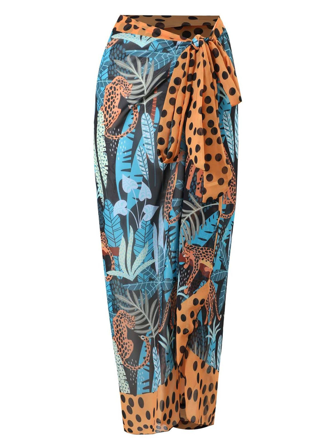 Leopard 1960s Ruffle Polka Dot Swimsuit &amp; Cover-up, vintage swimsuit, pin-up swimwear - perfect for women who love vintage and retro fashion