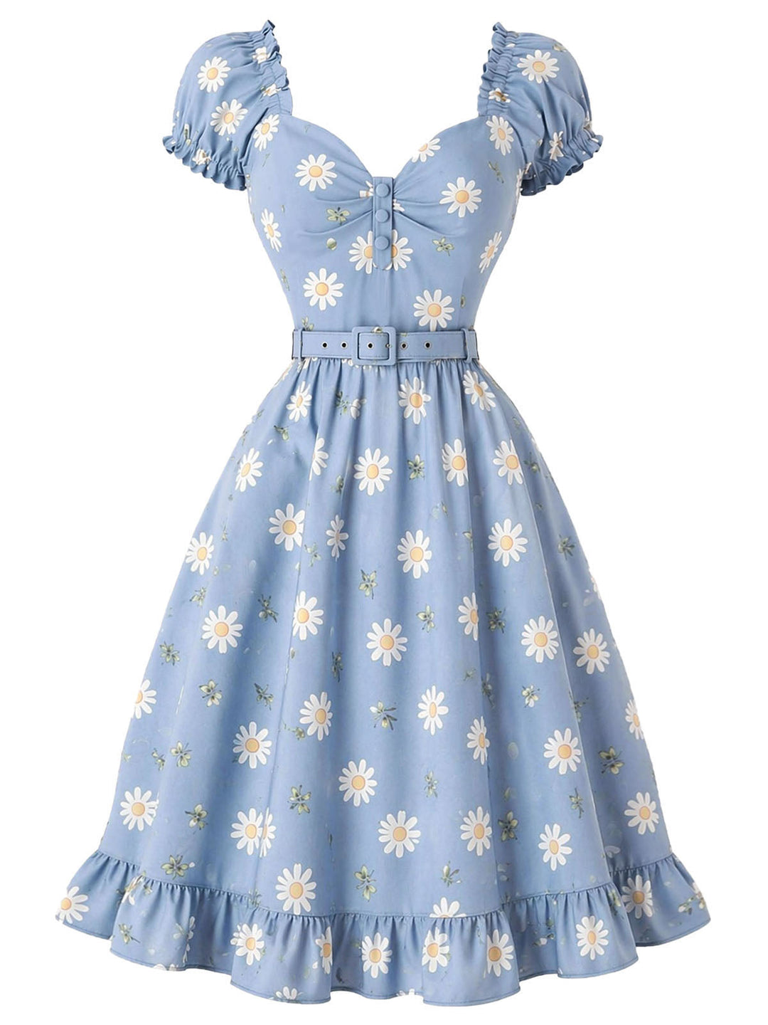 [Pre-Sale] Light Blue 1950s Vintage Retro Dress 2