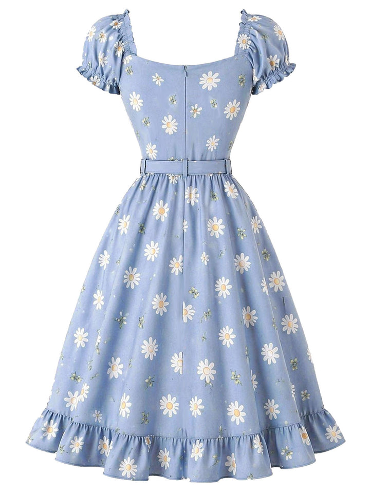 [Pre-Sale] Light Blue 1950s Vintage Retro Dress 3
