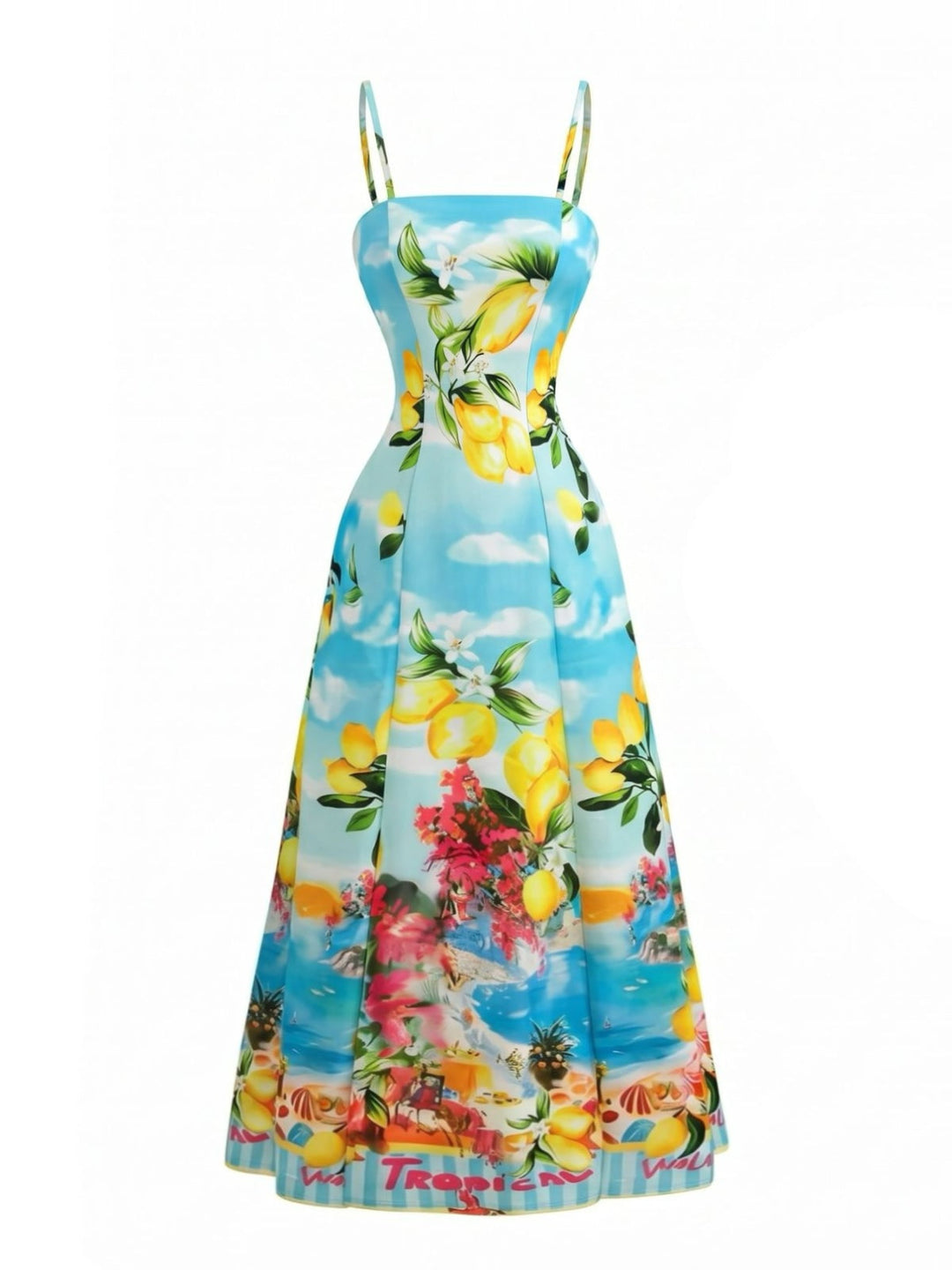 Light Blue 1950s Vintage Retro Top 2