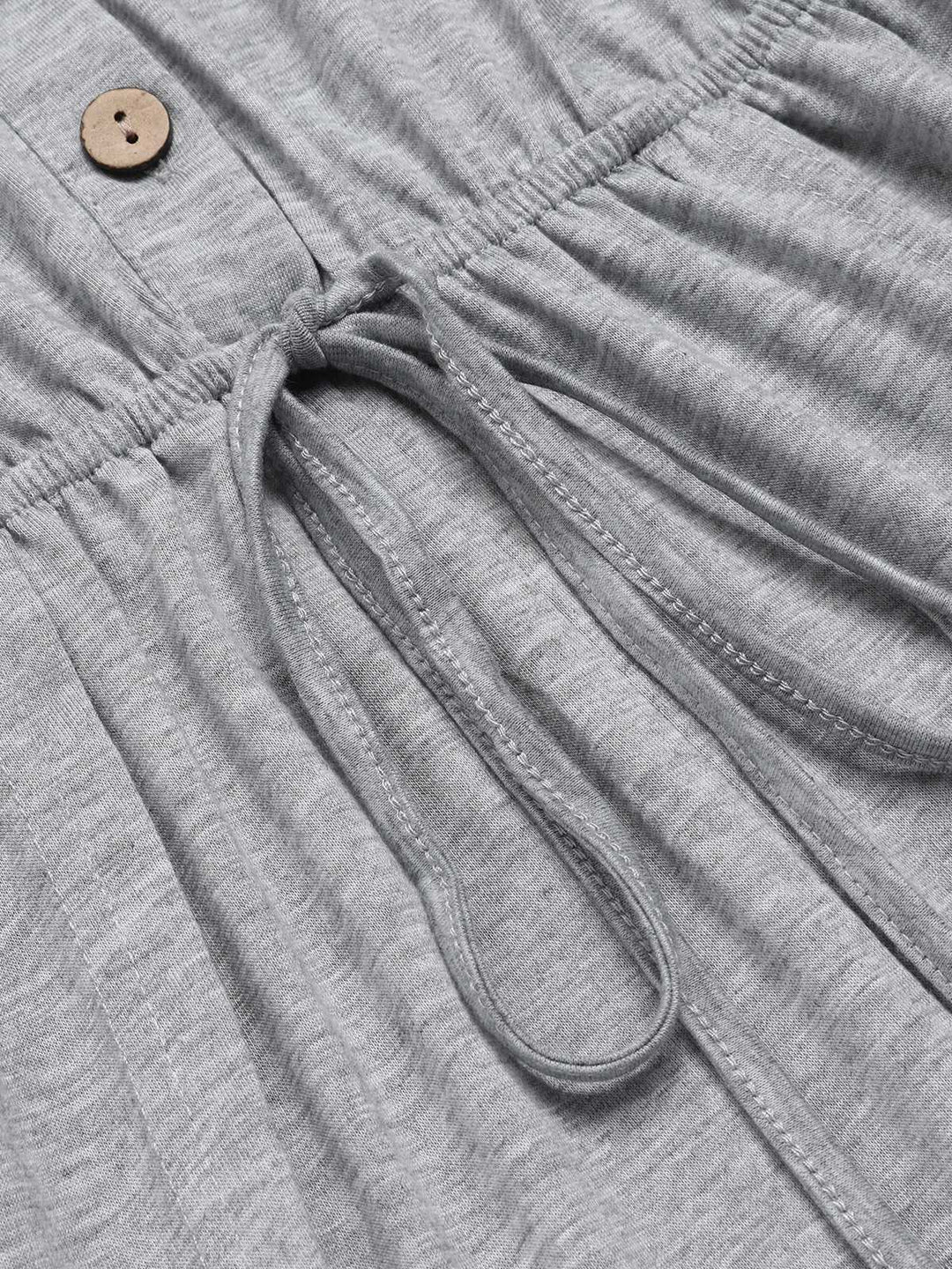 Light Gray 1950s Round Neck Solid Romper — 1950s style that transcends decades