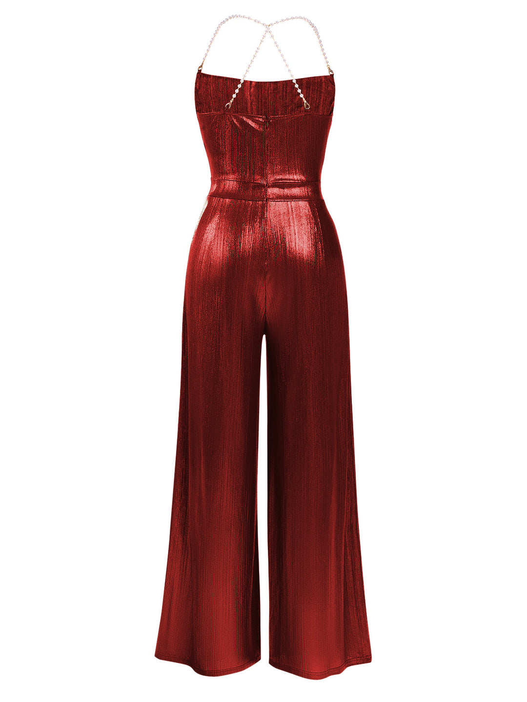 Metallic 1980s Cowl Neck Spaghetti | 1980s | vintage romper, retro jumpsuit