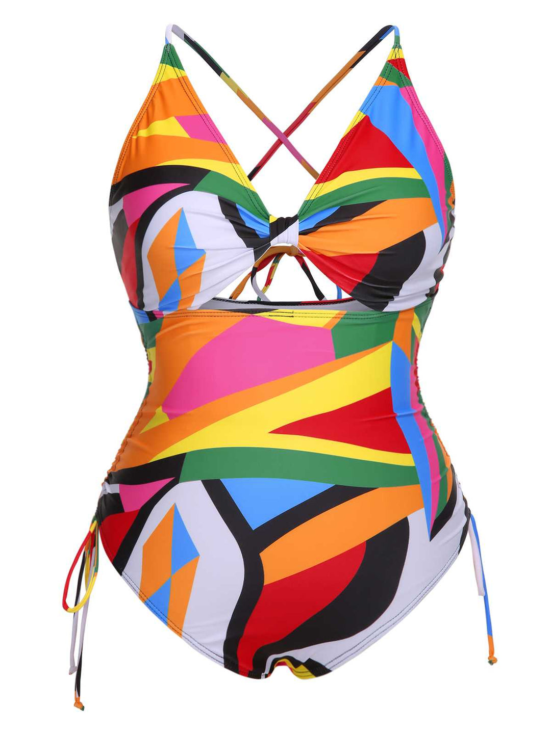 1940s Print One-Piece Swimsuit: 1940s Riviera elegance, reimagined for her