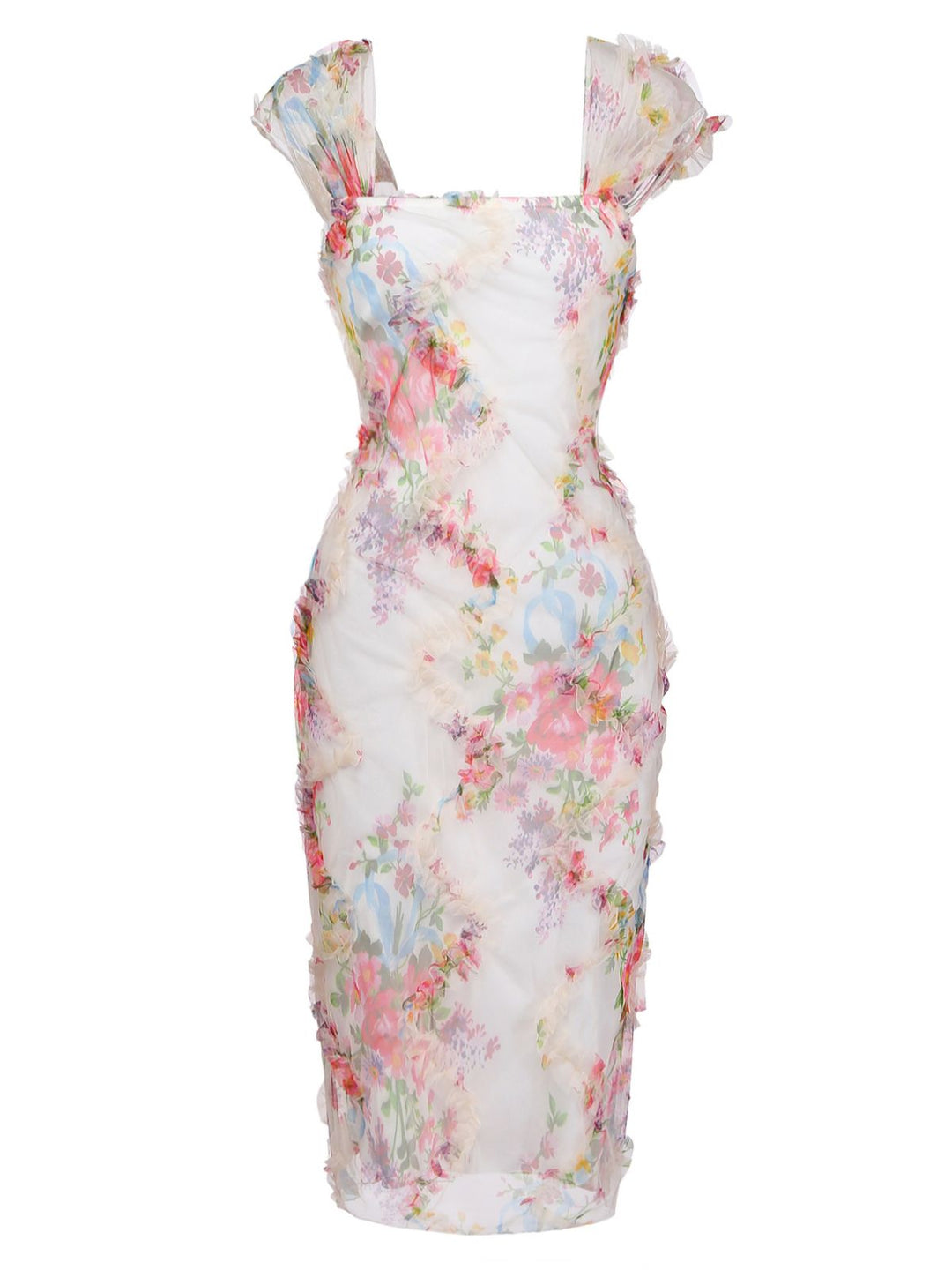 Pat 1950s Floral Vintage Classic Dress 7