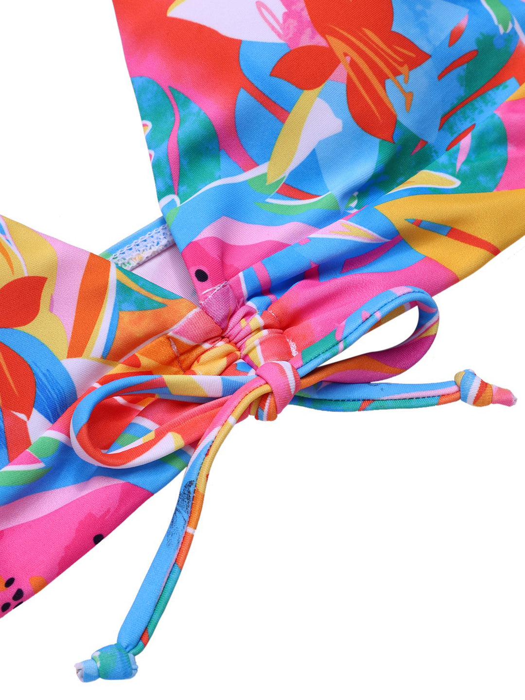 Multicolor 1960s Fruit Print Straps Bikini Set, vintage swimsuit, pin-up swimwear - perfect for women who love vintage and retro fashion