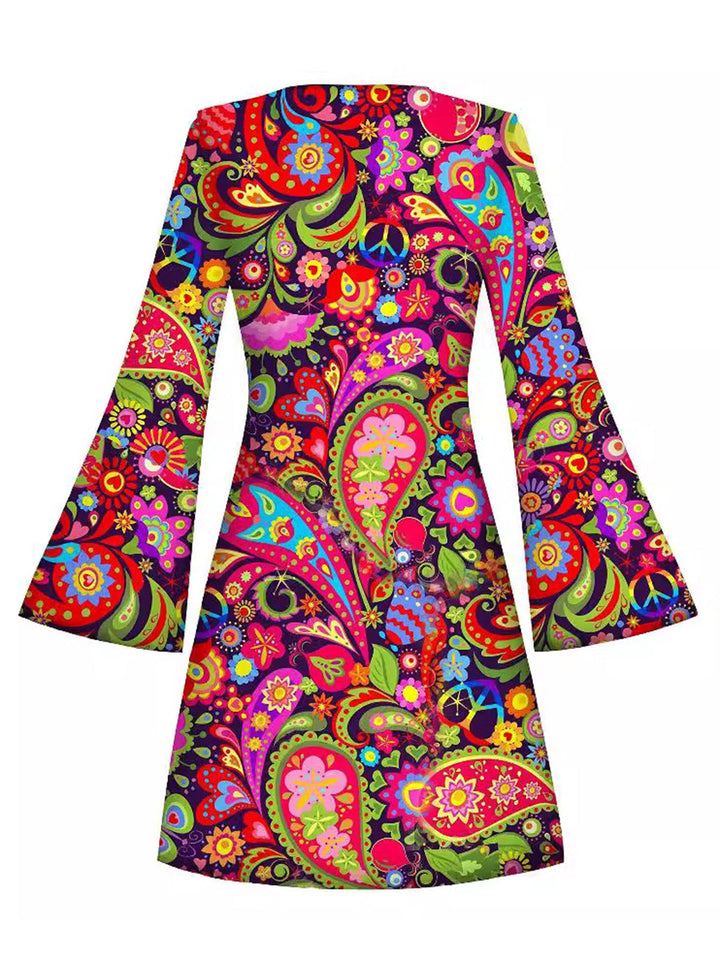 1980s Floral Dress 2