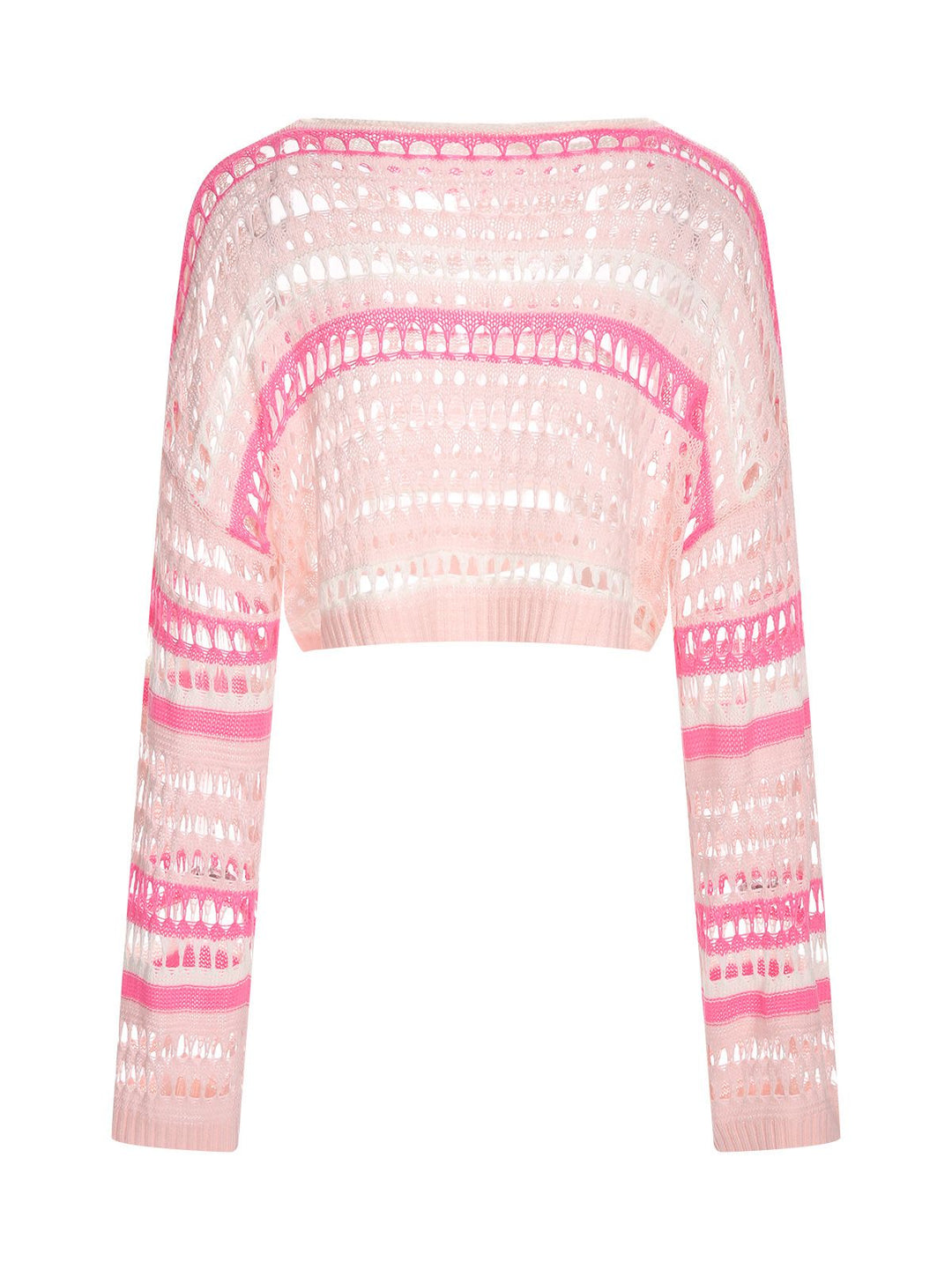 Multicolor 1960s Hollow Knitted Cover-Up Tops - vintage fashion, retro style