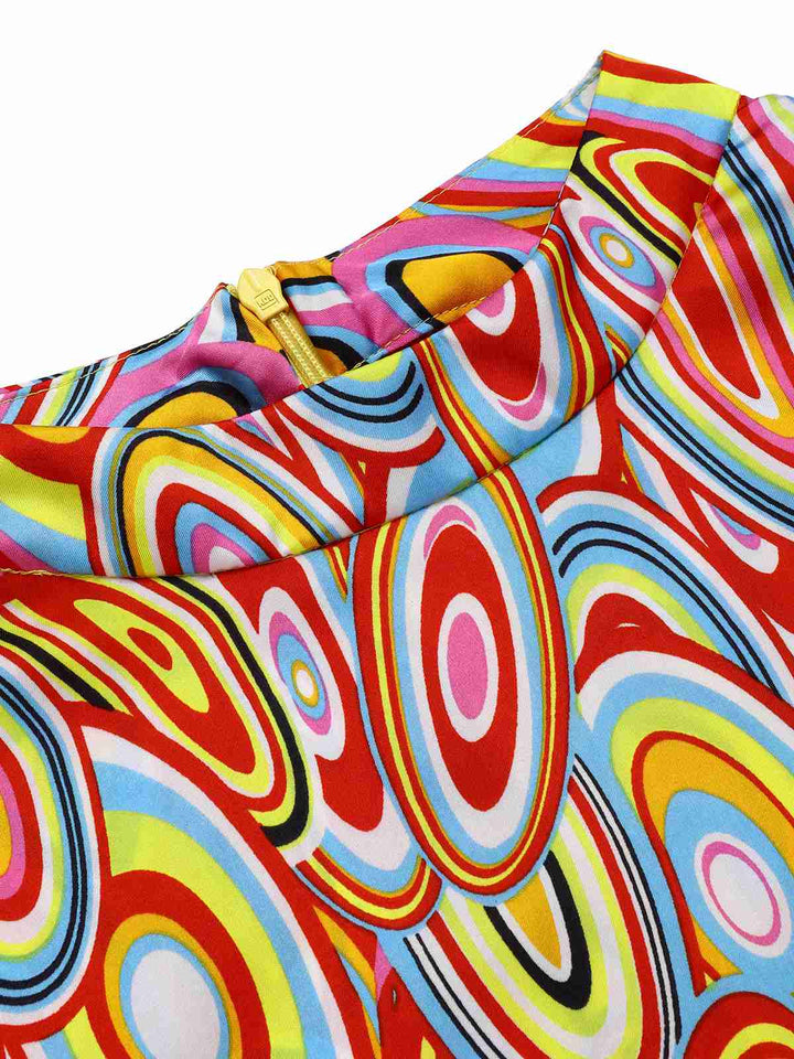 Multicolor 1960s Pearl Button Sleeveless Dress, vintage dress, retro fashion - perfect for women who love vintage and retro fashion