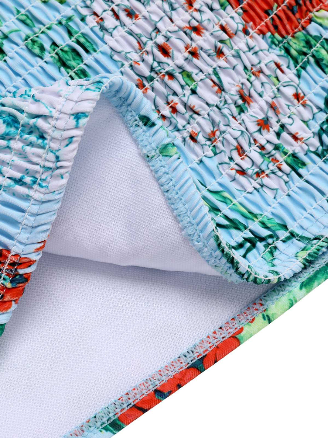 Multicolor 1960s Strap Floral Swimsuit — because 1960s glamour never goes out of style