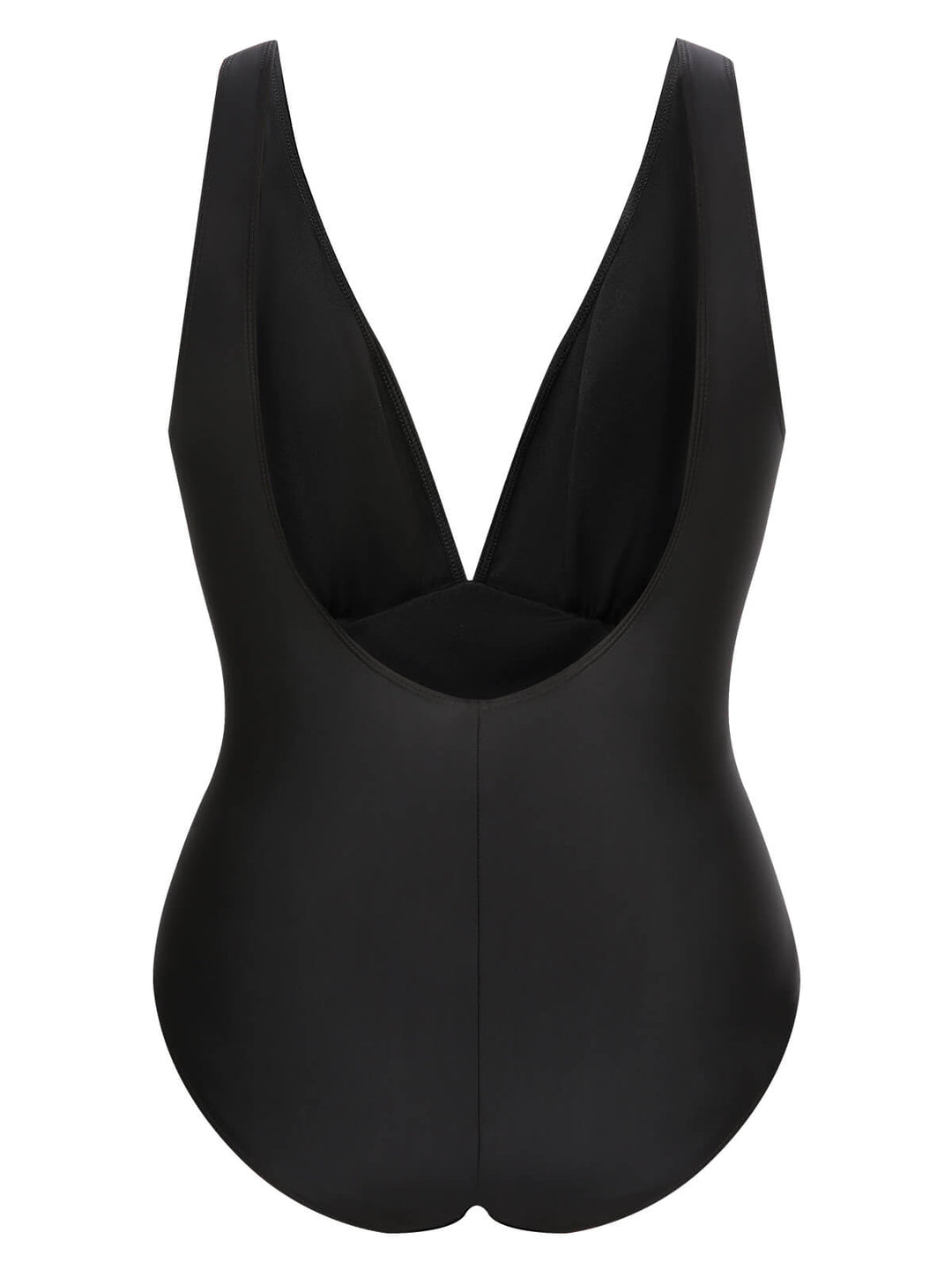 Multicolor 1960s V-Neck U-Back Swimsuit — because 1960s glamour never goes out of style