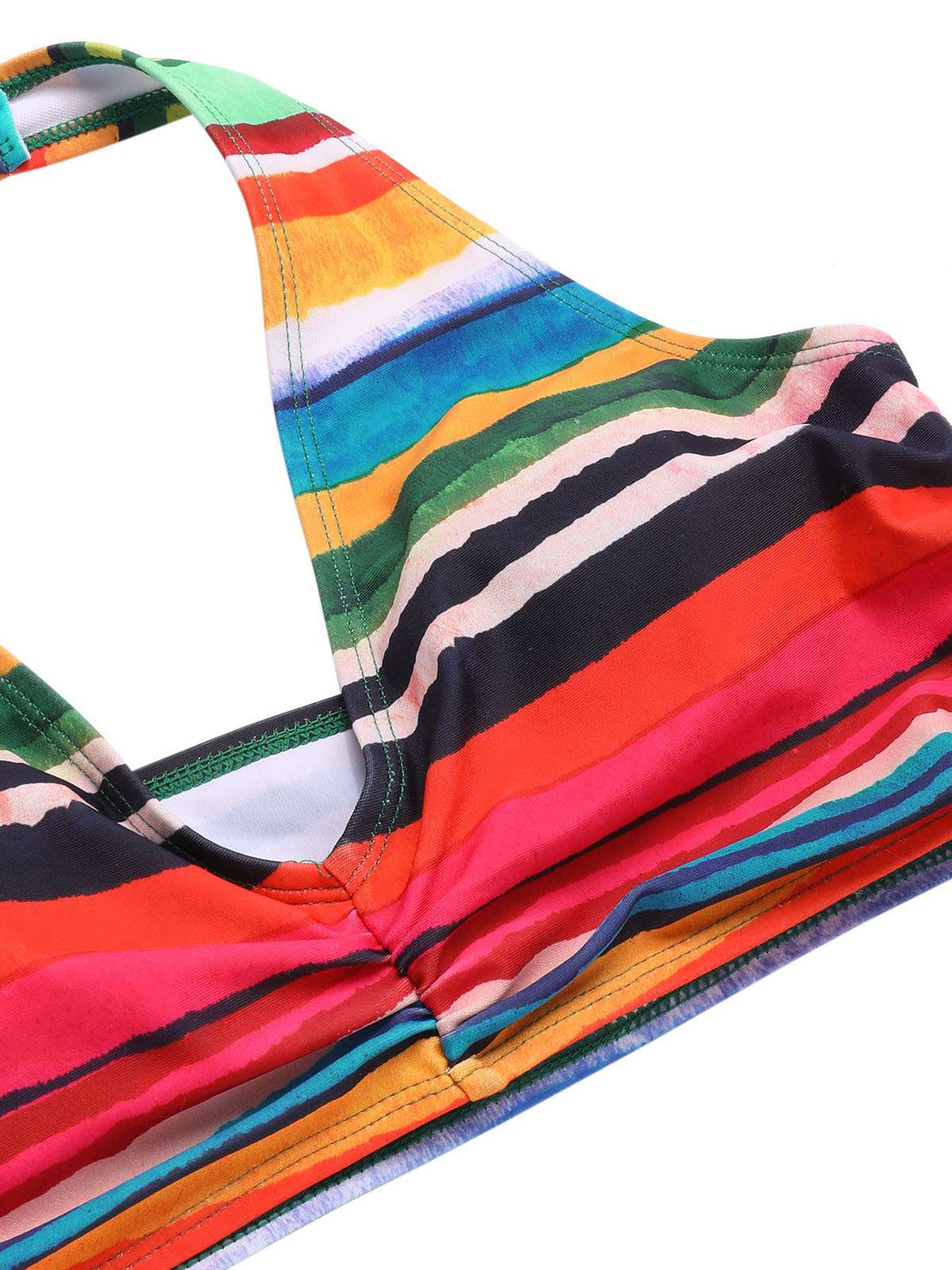 1970s Boho Stripes Swimsuit With | 1970s | vintage swimsuit, retro beachwear