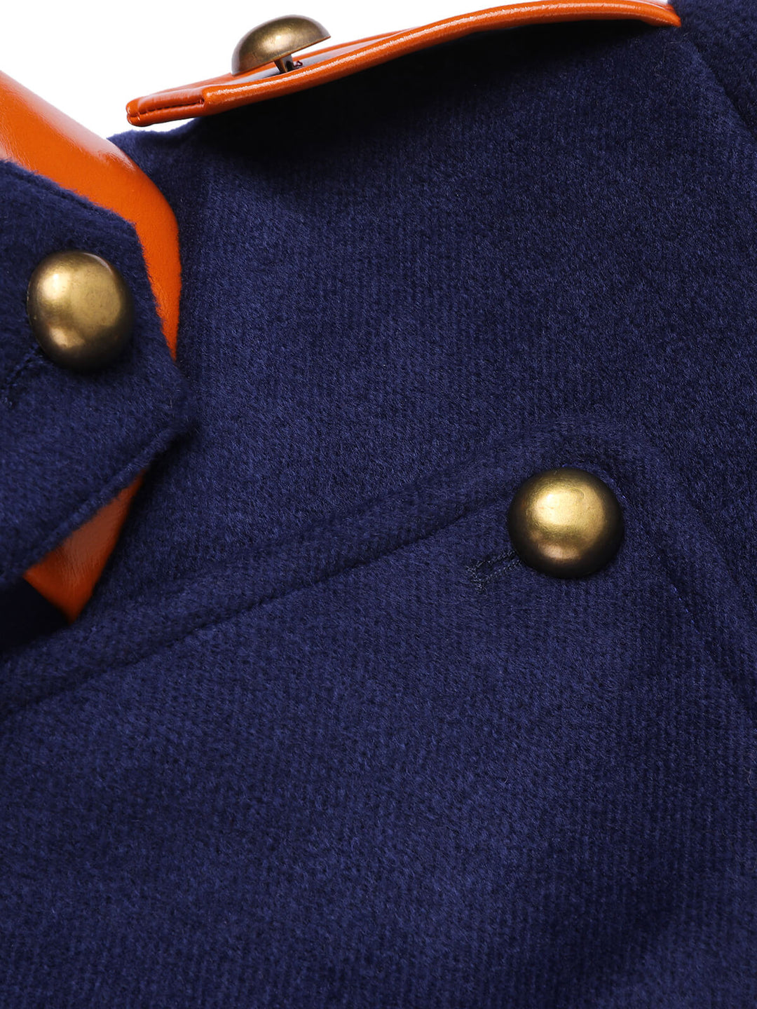 Navy Blue 1940s Patchwork Button Coat, vintage coat, outerwear - perfect for women who love vintage and fashion