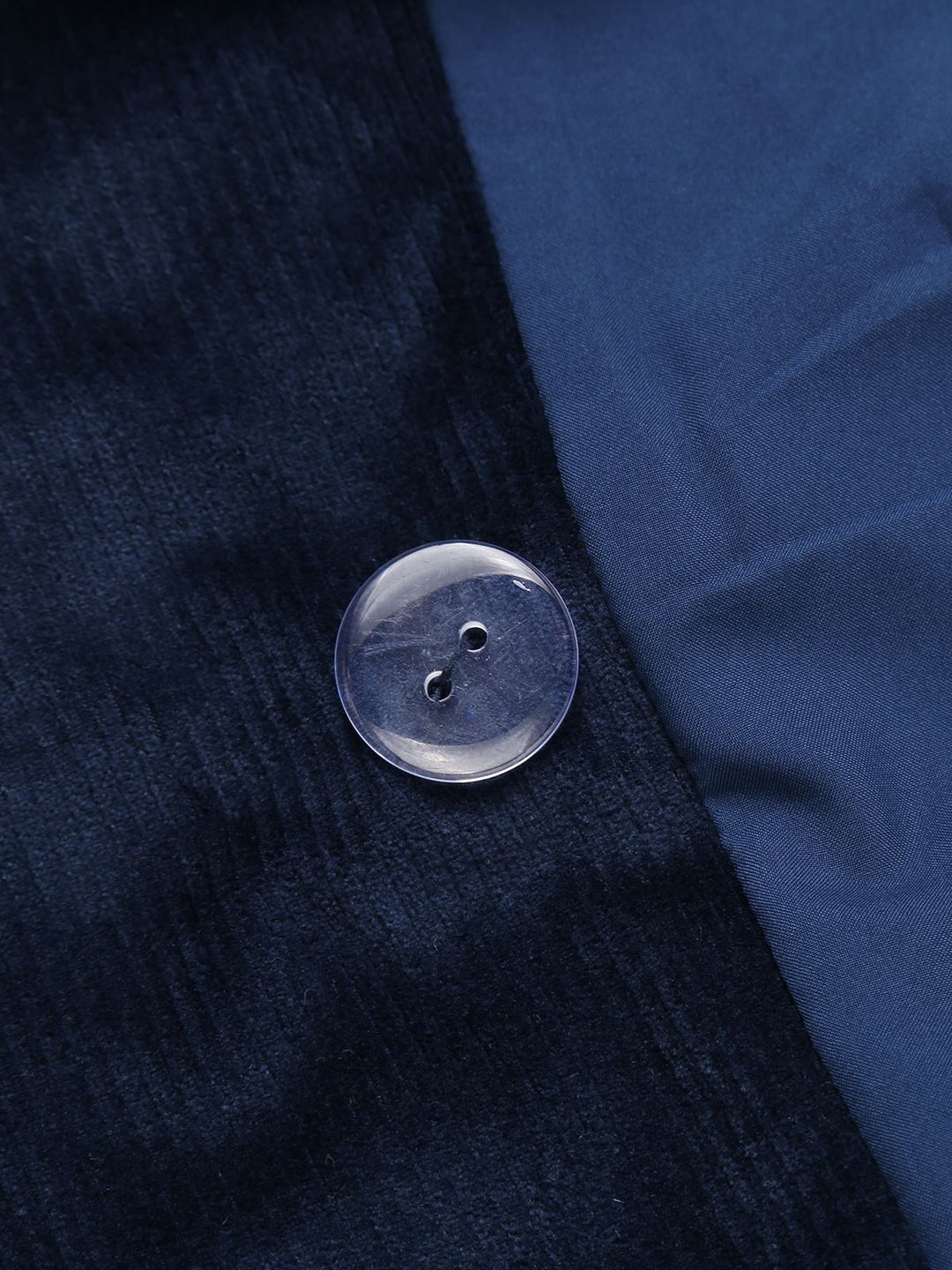 Navy Blue 1950s Corduroy Long Coat - vintage fashion, style