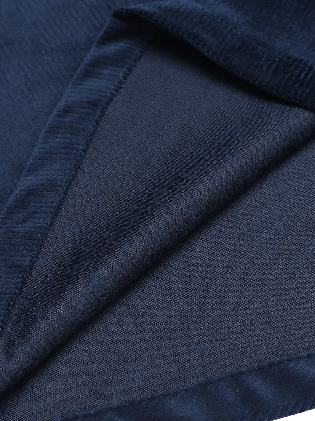 Navy Blue 1950s Corduroy Long Coat - vintage fashion, style