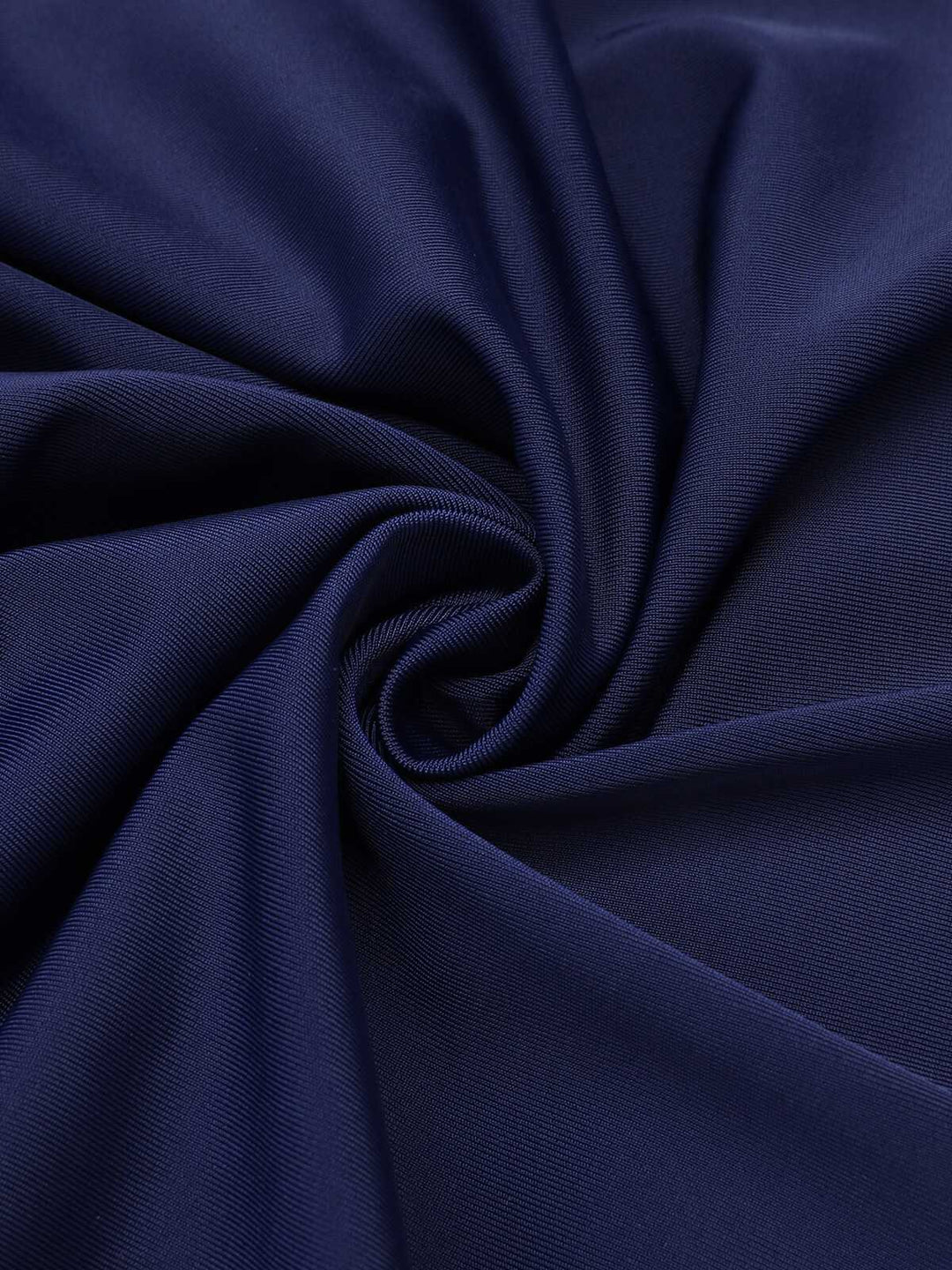 Navy Blue 1950s Pleated Halter Swimsuit — vintage elegance for the modern woman