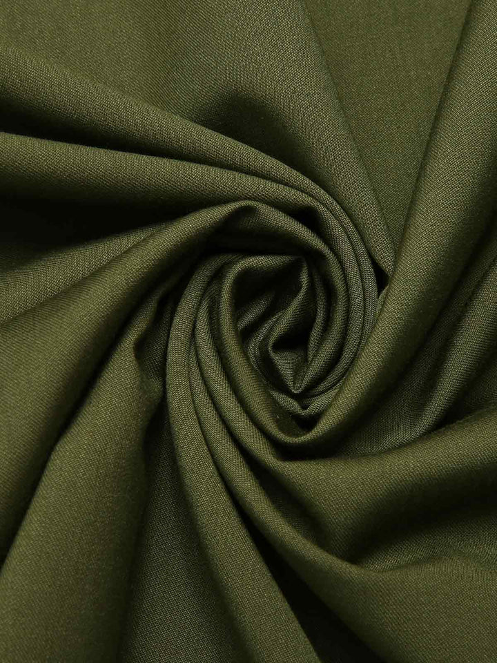 Olive Green 1940s Button Slit Skirt: 1940s grace for the woman who dances through life