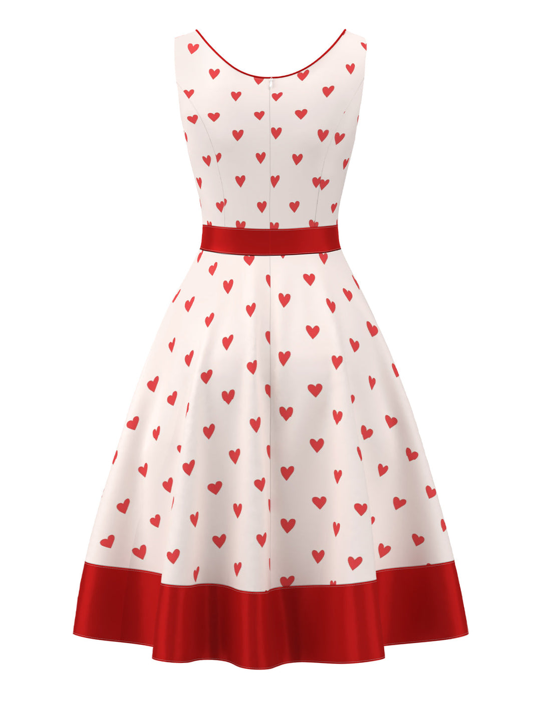 Pale 1950s Heart Sweetheart Neck | 1950s | vintage dress, retro fashion