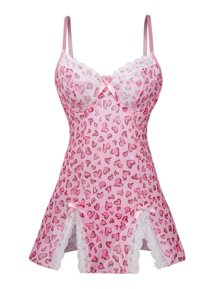 Peach Pink Vintage Retro Nightgown 2