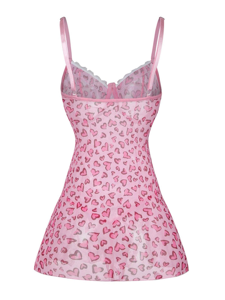 Peach Pink Vintage Retro Nightgown 3