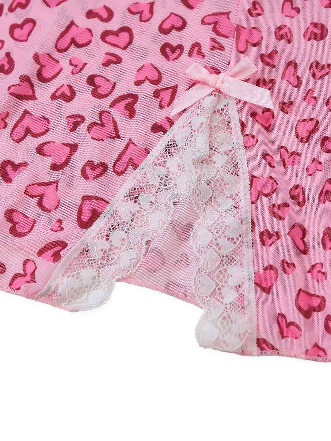 Peach Pink Vintage Retro Nightgown 5