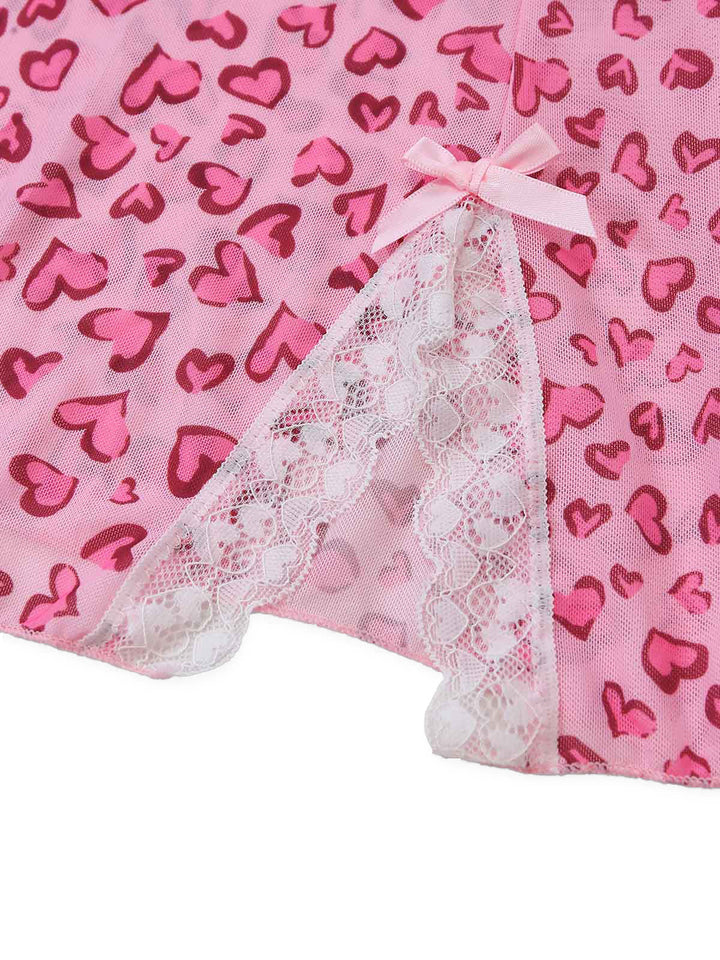 Peach Pink Vintage Retro Nightgown 5