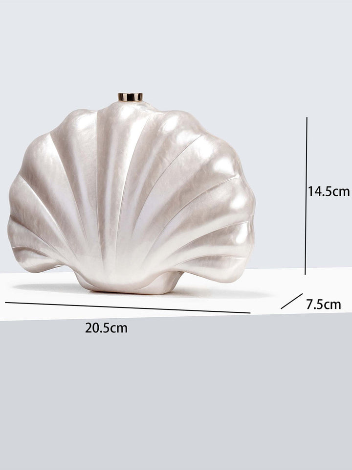 Pearl-Shell-Hardcase-Metallic-Finish-Clutch-Bag