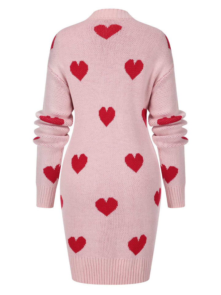 1930s Heart Long Knitted Cardigan | 1930s | vintage fashion, retro style