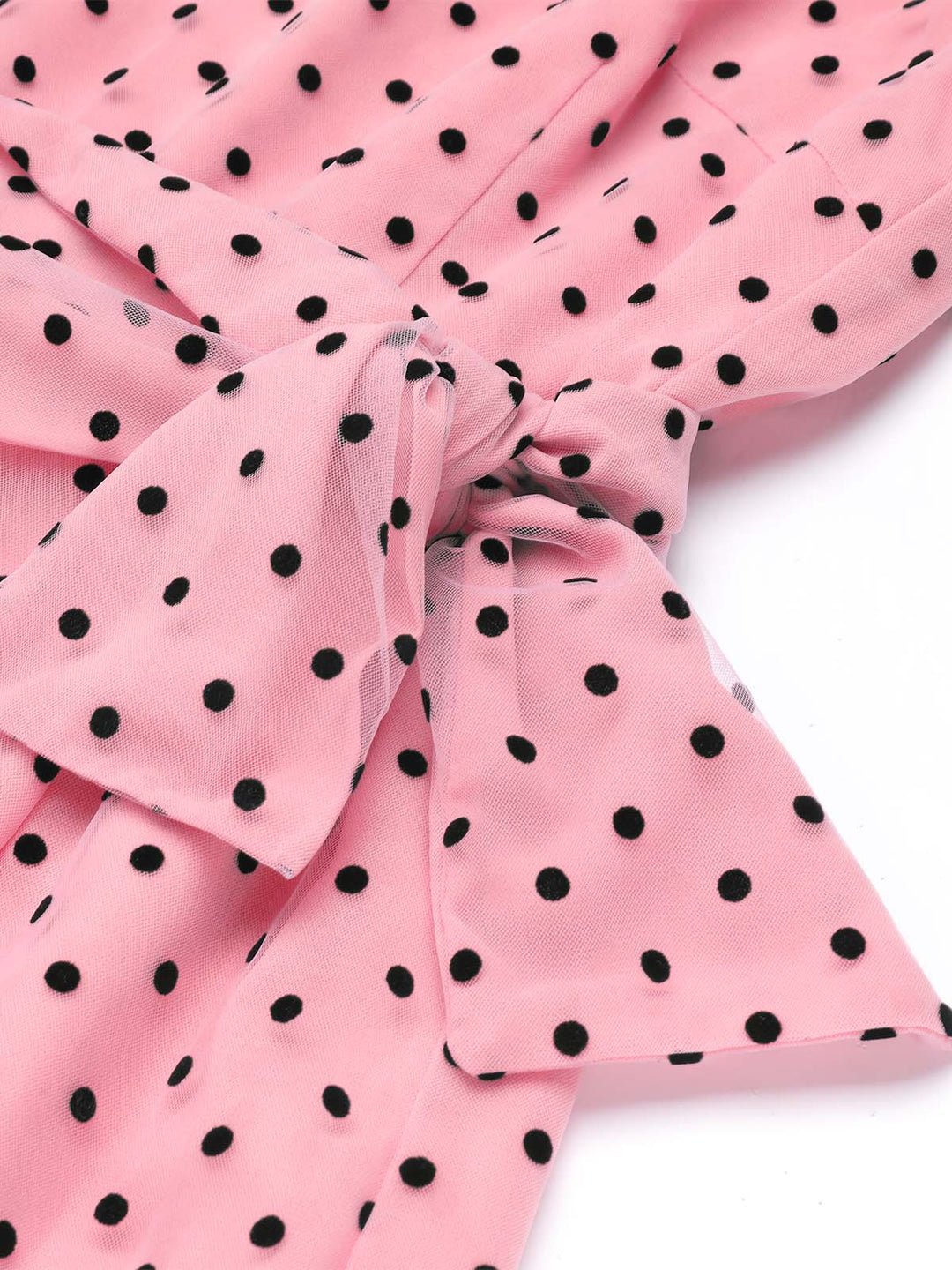 Pink 1930s Polka Dot One-shoulder Jumpsuit: timeless style reimagined