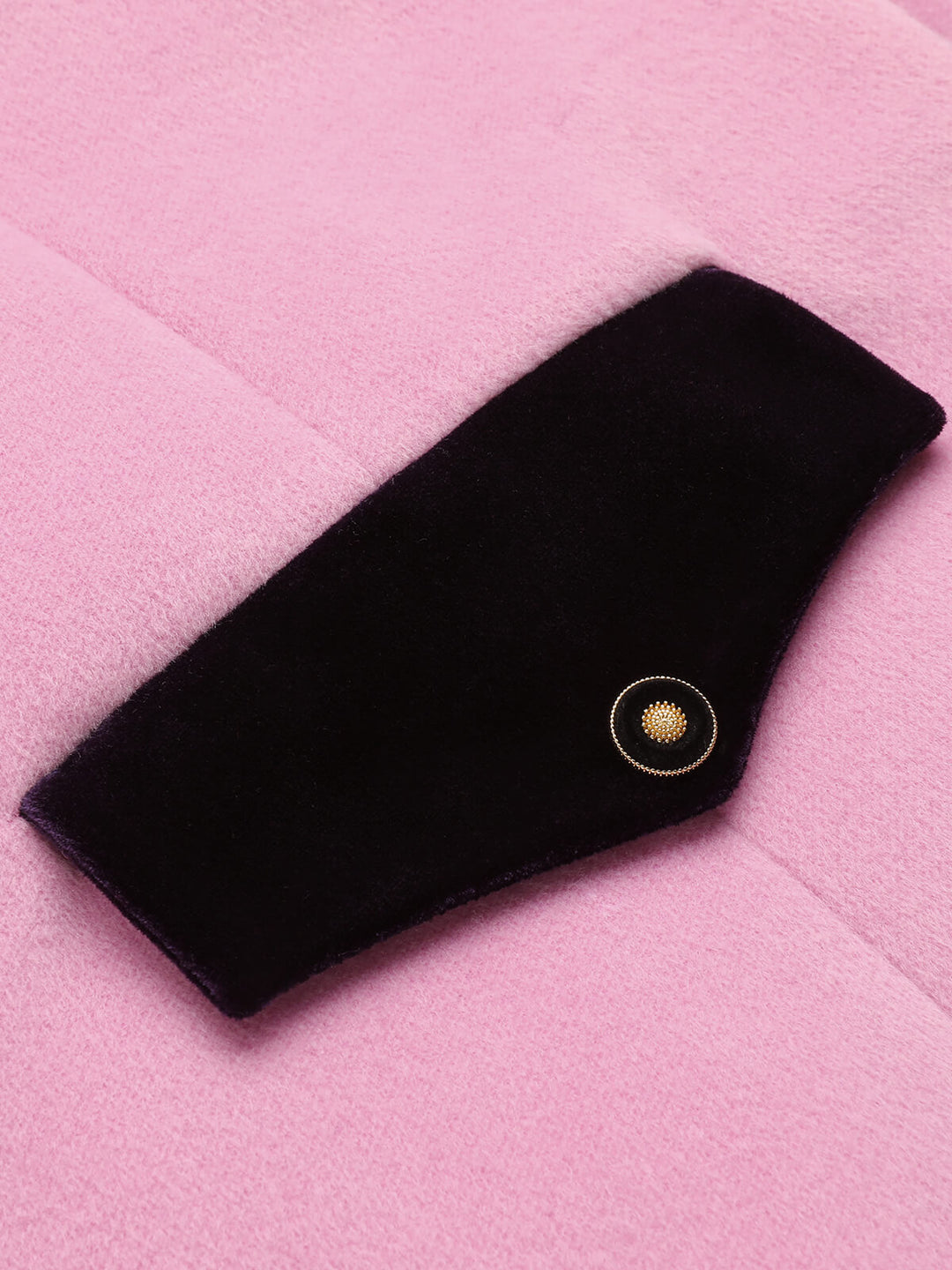 Pink 1930s Velvet Patchwork Button Coat - vintage fashion, style