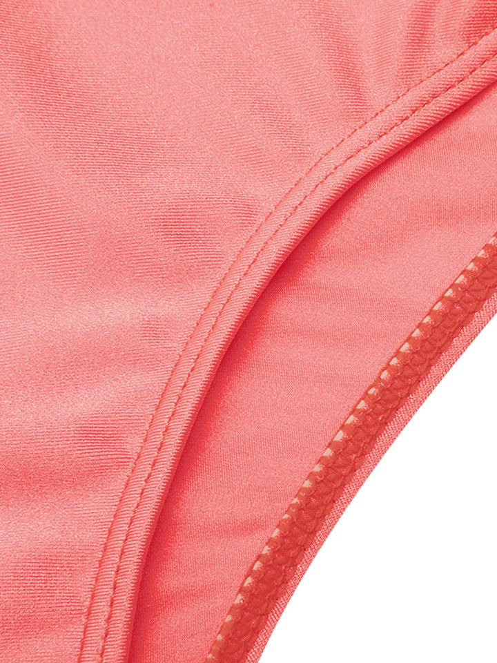Pink Bow Strap One-piece Swimsuit: timeless style reimagined