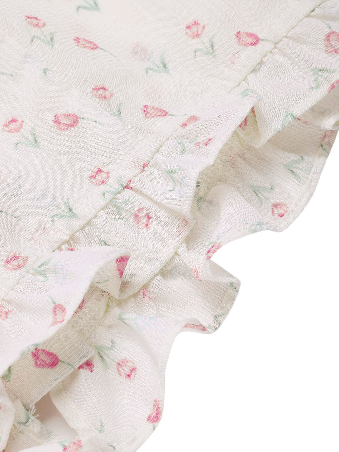 2PCS Pink 1950s Tulip Blouse &amp; Rose Button Pants - vintage top, retro blouse for vintage lovers