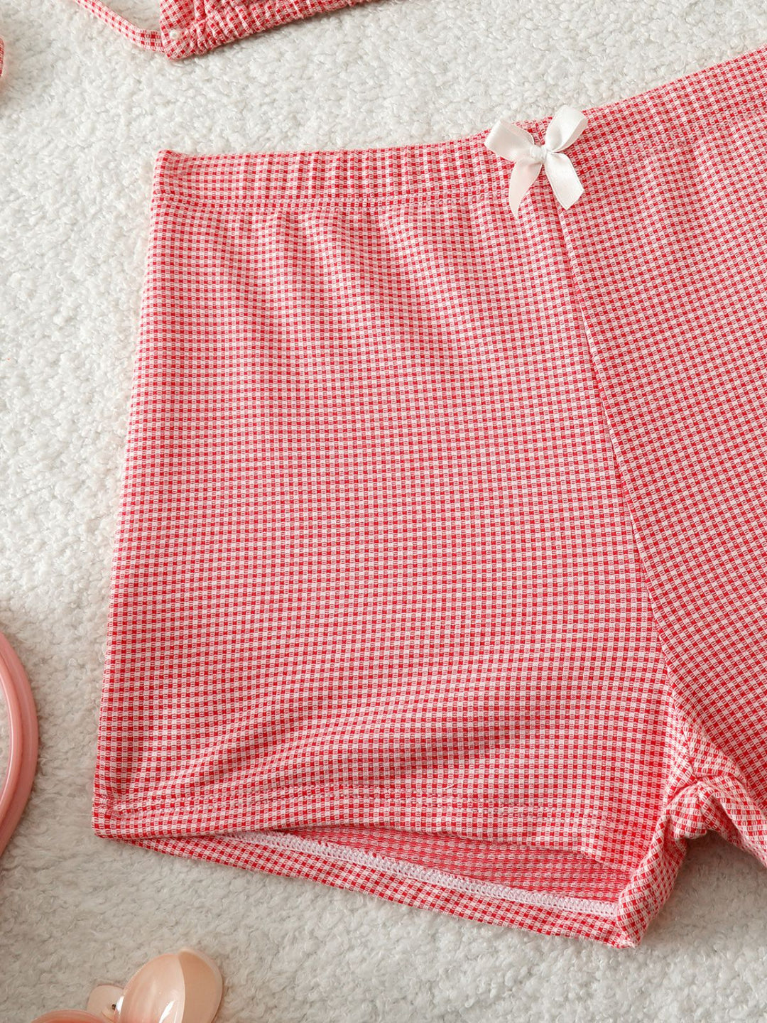 Pink Bow Colorblock Butterfly Bikini Set, vintage swimsuit, swimwear - perfect for women who love vintage and retro fashion