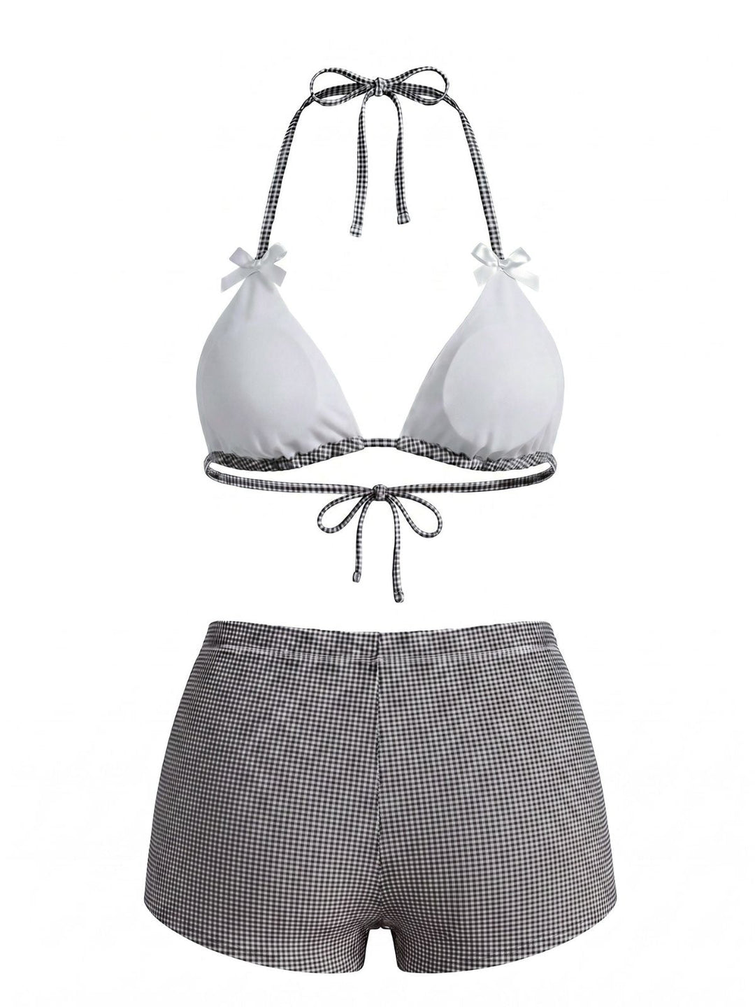 Pink Bow Colorblock Butterfly Bikini Set, vintage swimsuit, swimwear - perfect for women who love vintage and retro fashion