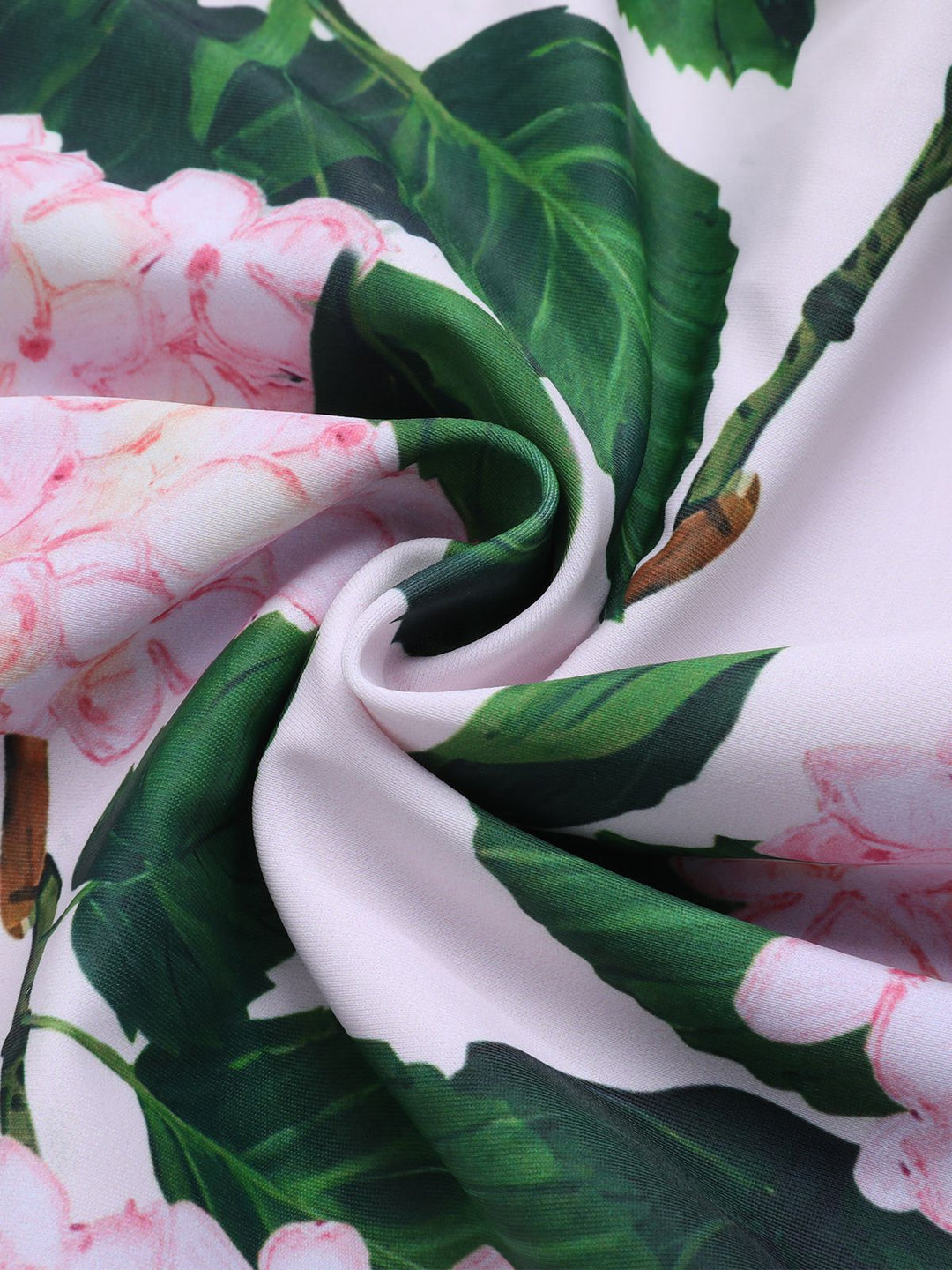 Pink 1950s Cold-Shoulder Floral Ruffle Swimsuit, vintage swimsuit, pin-up swimwear - perfect for women who love vintage and retro fashion