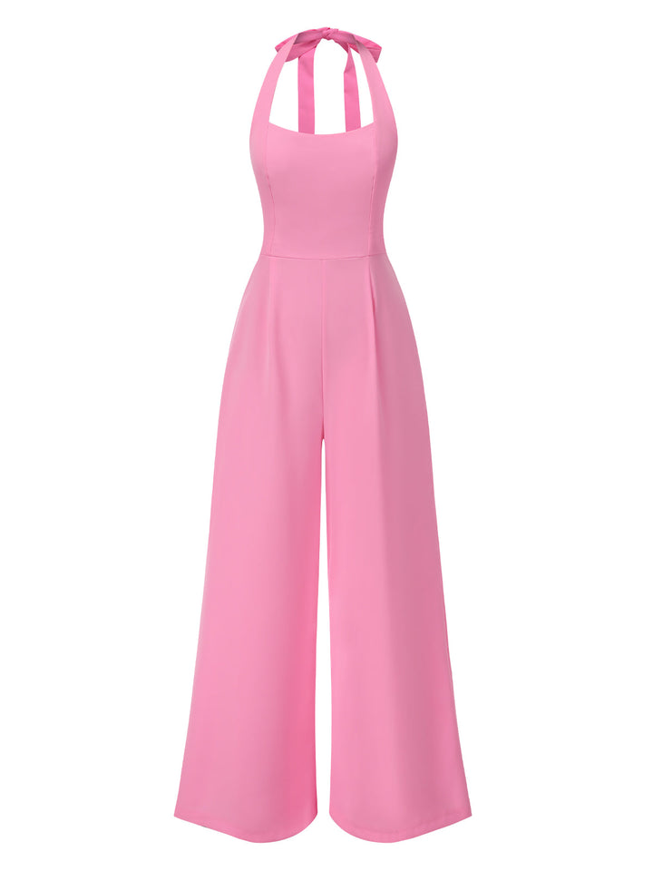 1950s Halter Solid Jumpsuit | 1950s | vintage romper, retro jumpsuit