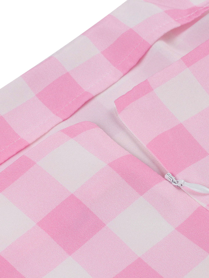 1950s Spaghetti Strap Plaid Swing | 1950s | vintage dress, retro fashion