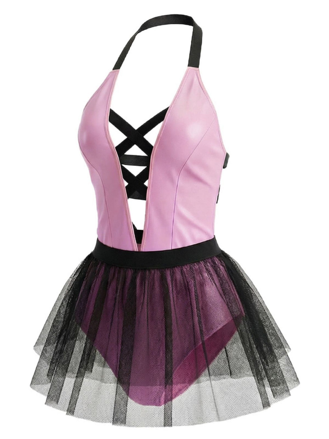 Pink Strappy Tulle Bunny Costume Set - vintage fashion, retro style