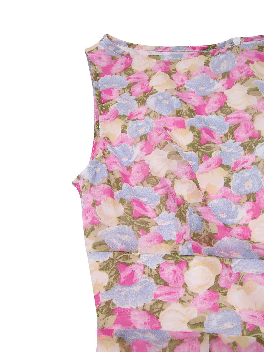 Pink 1960s Boat Neck Floral Bodycon Dress - vintage dress, retro fashion