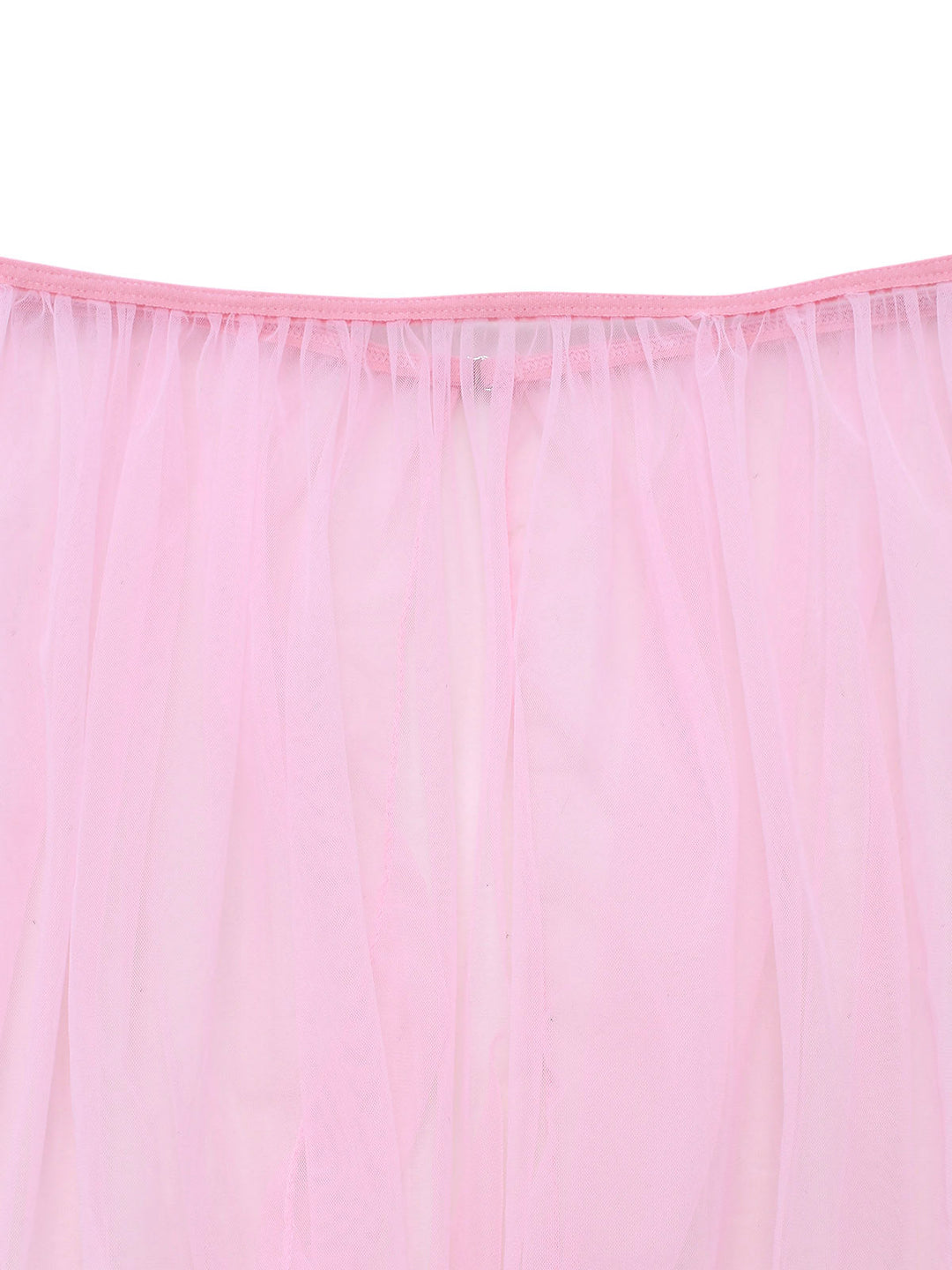 Pink Spaghetti Strap Sheer Pajama Set 2
