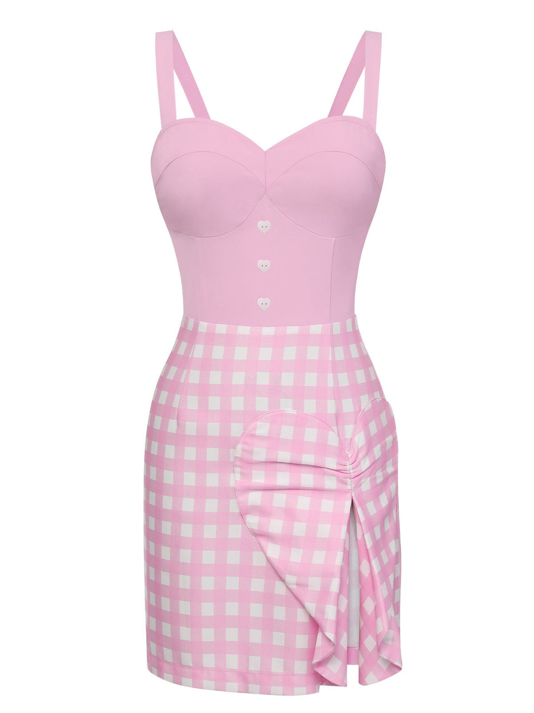 1960s Plaid Heart Slit Strap | 1960s | vintage dress, retro fashion
