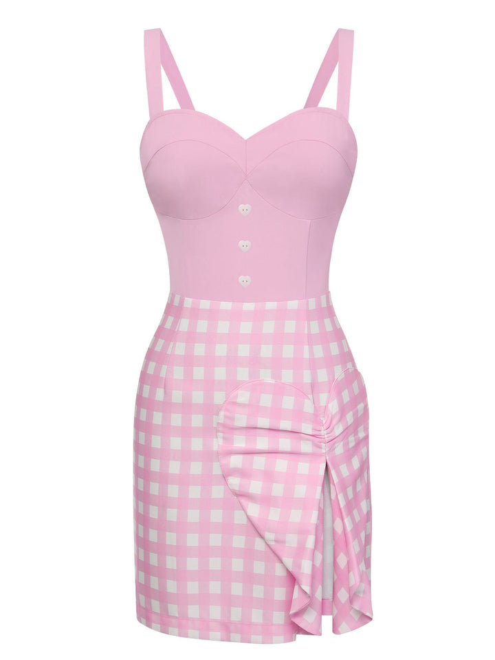 1960s Plaid Heart Slit Strap | 1960s | vintage dress, retro fashion