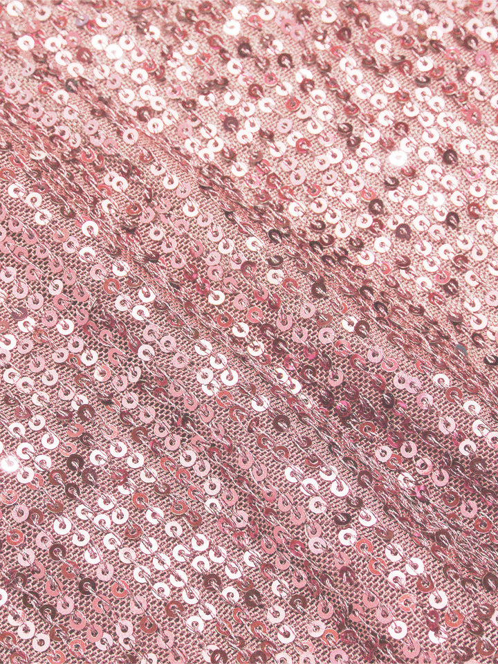 Pink 1960s Sequined Wide-Leg Jumpsuit - vintage jumpsuit, retro fashion