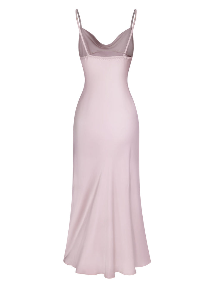 Solid Satin Ruffled Tulip | | vintage dress, retro fashion