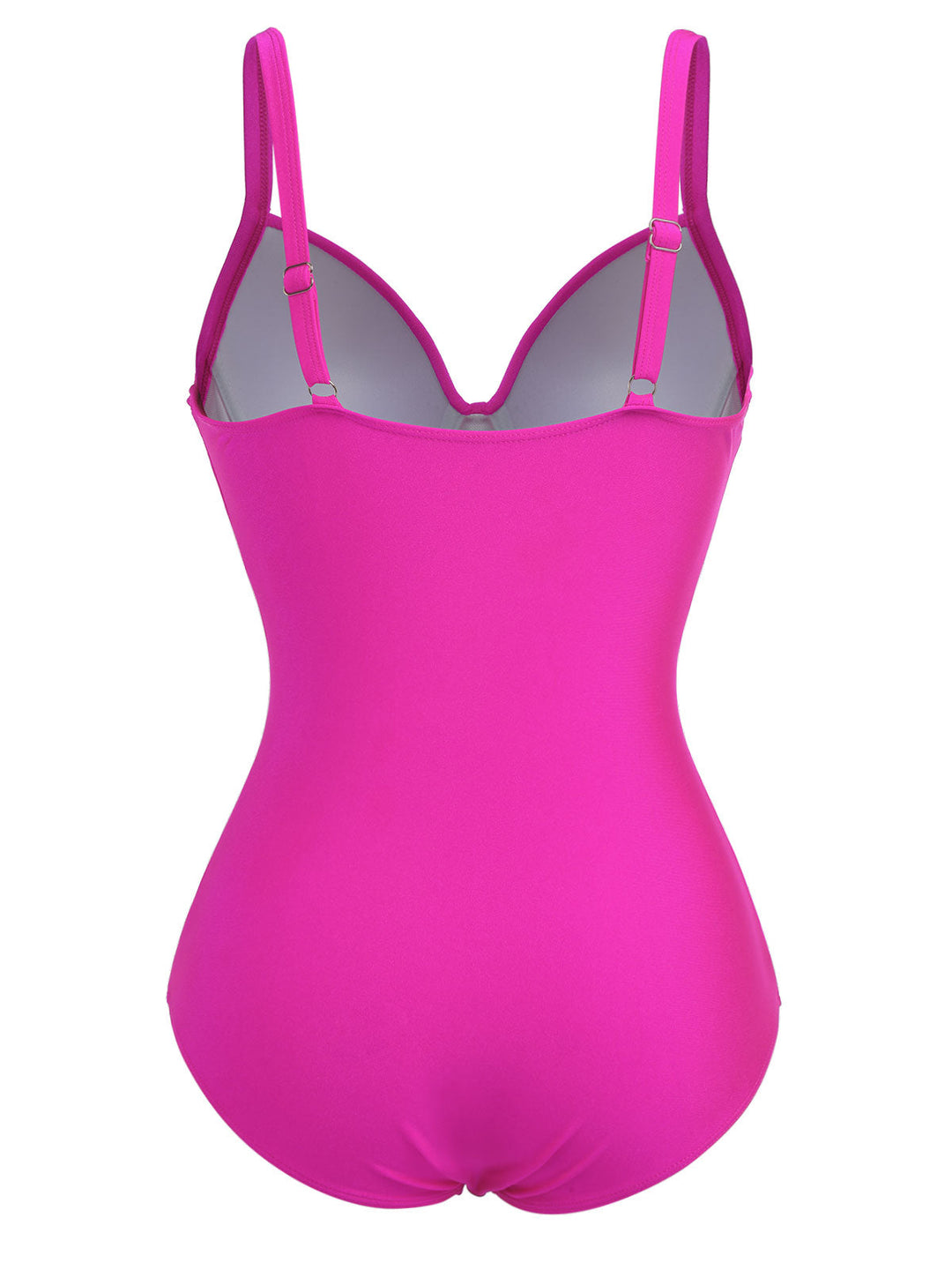 Pink 1960s Solid Spaghetti Strap Swimsuit, vintage swimsuit, pin-up swimwear - perfect for women who love vintage and retro fashion