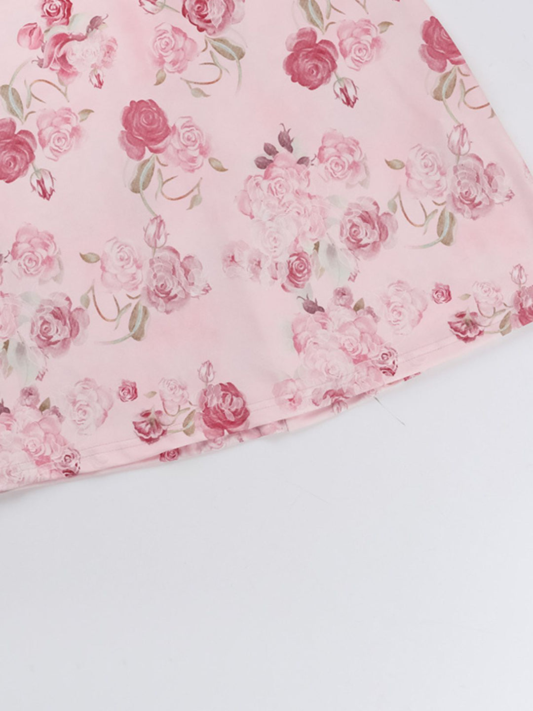 Pink Spaghetti Strap Roses Nightgown - vintage nightgown, retro sleepwear