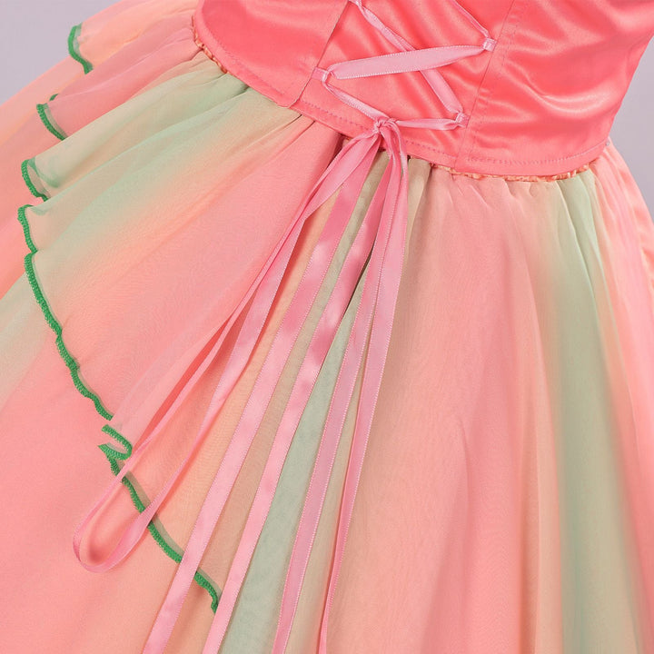 Pink 1970s Wicked Witch Glinda Top &amp; Skirt Set - vintage skirt, retro style