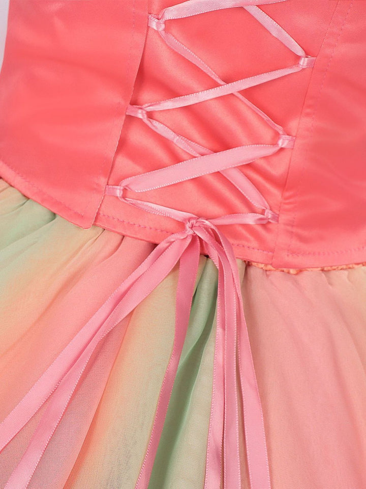 Pink 1970s Wicked Witch Glinda Top &amp; Skirt Set - vintage skirt, retro style
