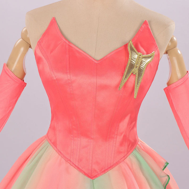Pink 1970s Wicked Witch Glinda Top &amp; Skirt Set, vintage skirt, retro style - perfect for women who love vintage and retro fashion