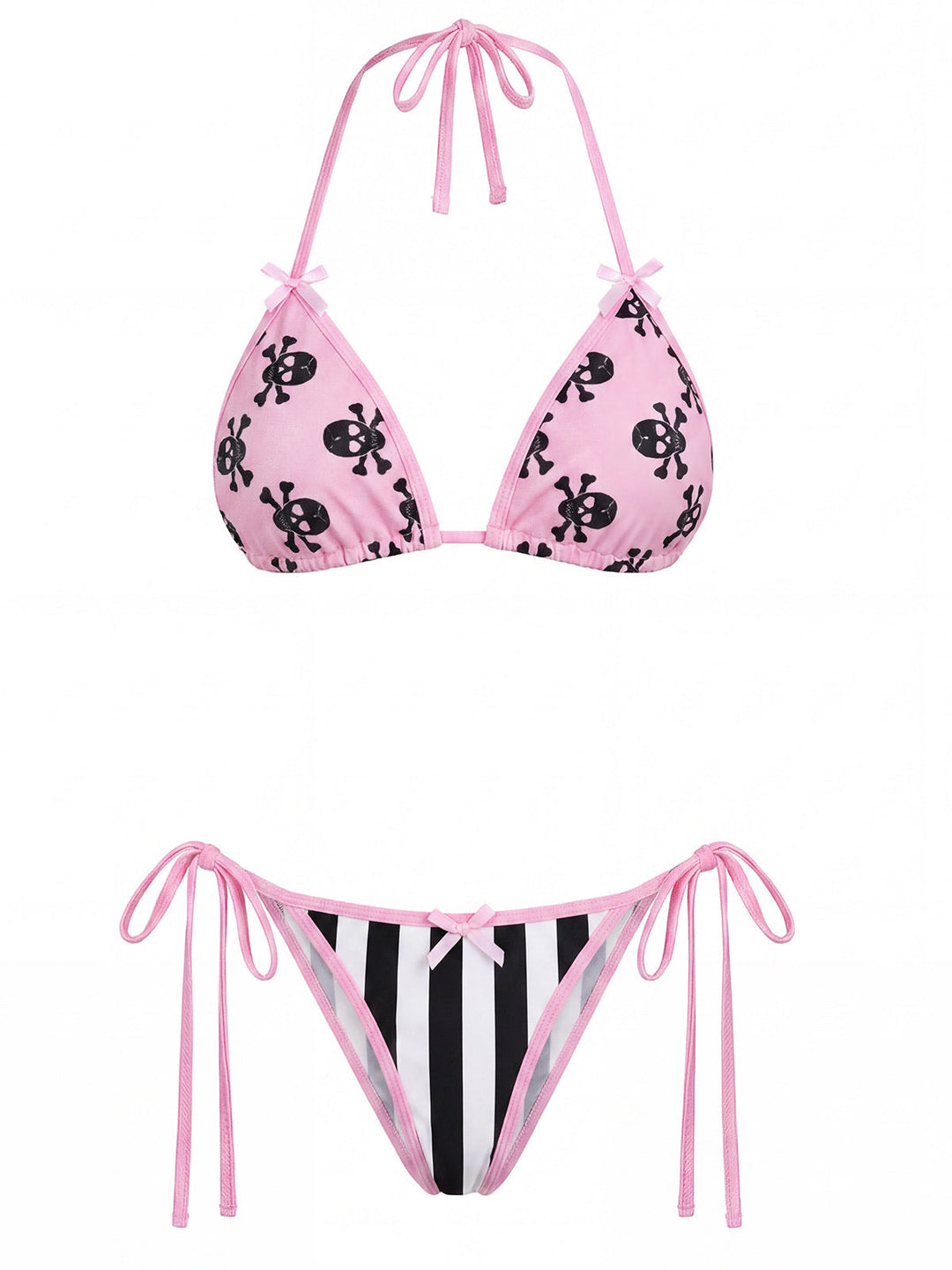 [Pre-Sale] Peach Pink Striped Bikini Set Bikini Set 2