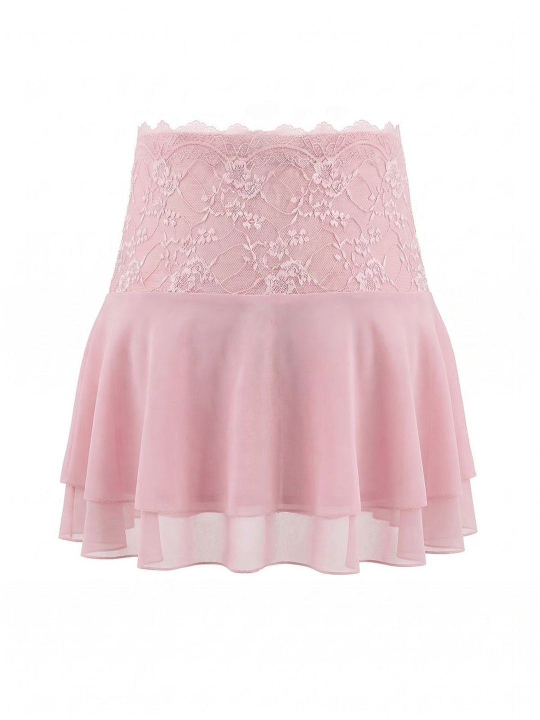 Pink 1980s Lace Embroidered Mini Skirt, vintage skirt, retro style - perfect for women who love vintage and retro fashion